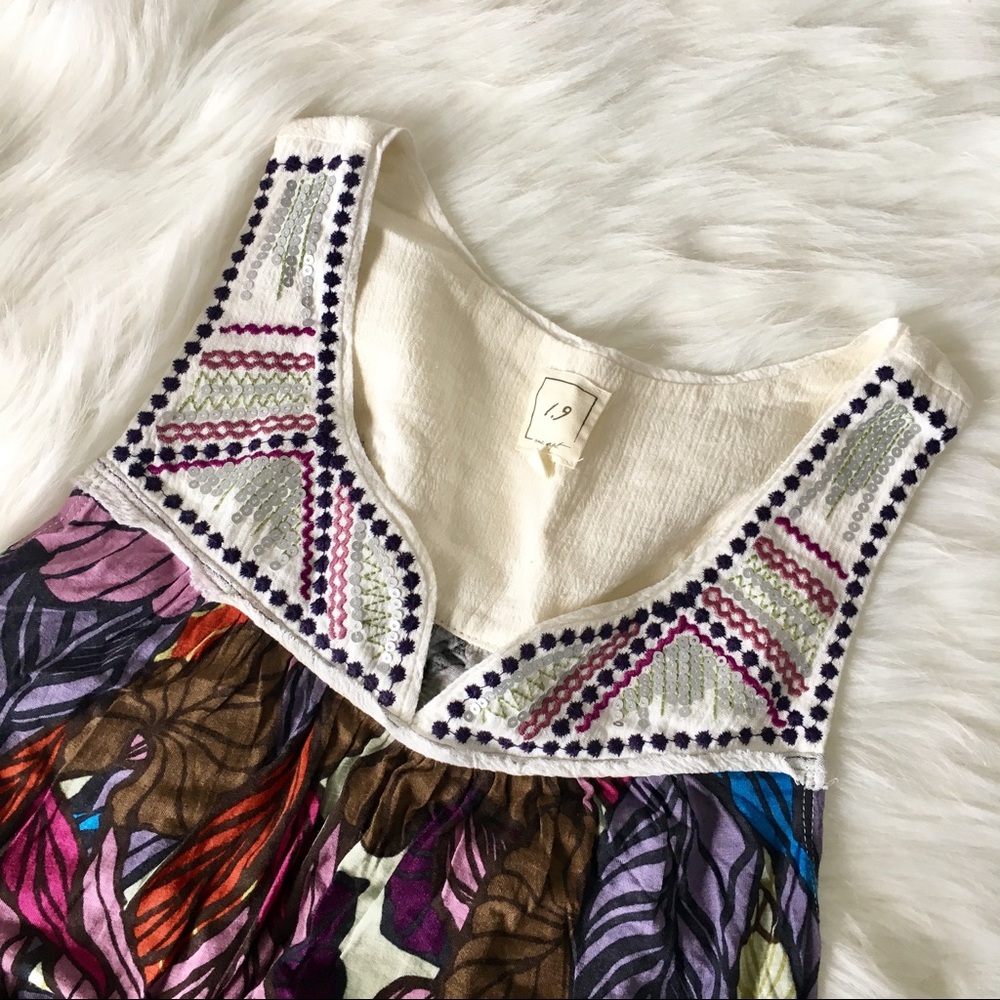 Anthropologie 1.9 One September Embellished Tank